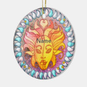 Gemini Geburtstagsschmuck Keramik Ornament (Links)