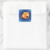 Gemini, Gemelli Quadratischer Aufkleber (Tasche)