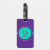 Gemini-Gepäcktag Gepäckanhänger (Rückseite vertikal)