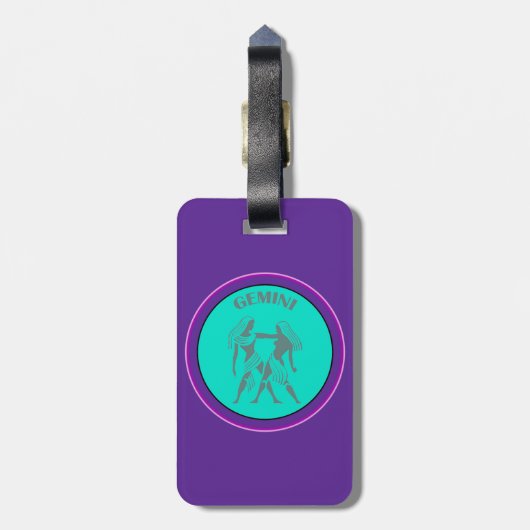 Gemini-Gepäcktag Gepäckanhänger (Rückseite vertikal)