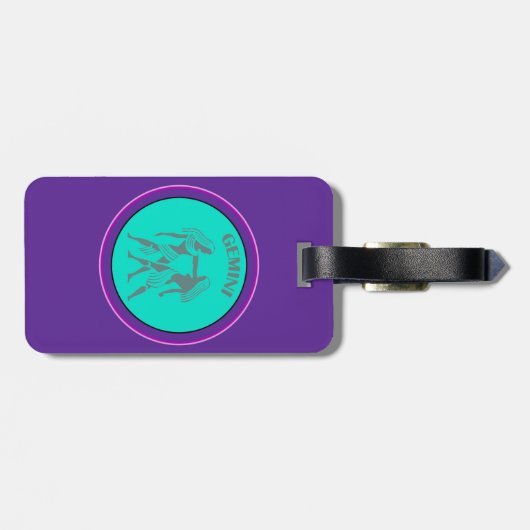 Gemini-Gepäcktag Gepäckanhänger (Rückseite horizontal)