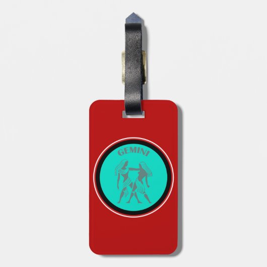 Gemini-Gepäcktag Gepäckanhänger (Rückseite vertikal)