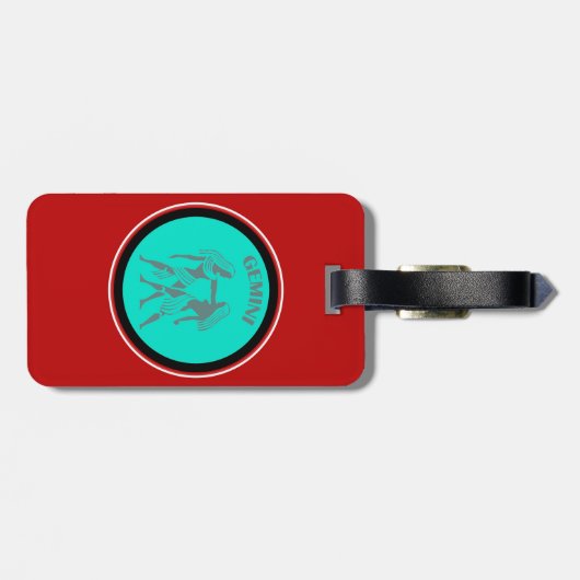 Gemini-Gepäcktag Gepäckanhänger (Rückseite horizontal)