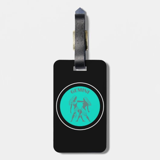 Gemini-Gepäcktag Gepäckanhänger (Rückseite vertikal)