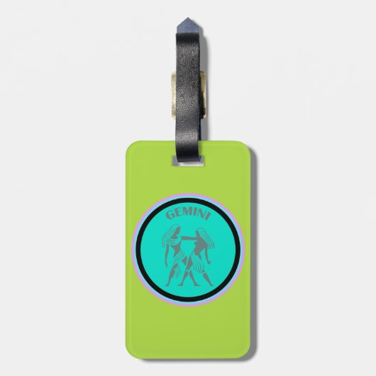 Gemini-Gepäcktag Gepäckanhänger (Rückseite vertikal)