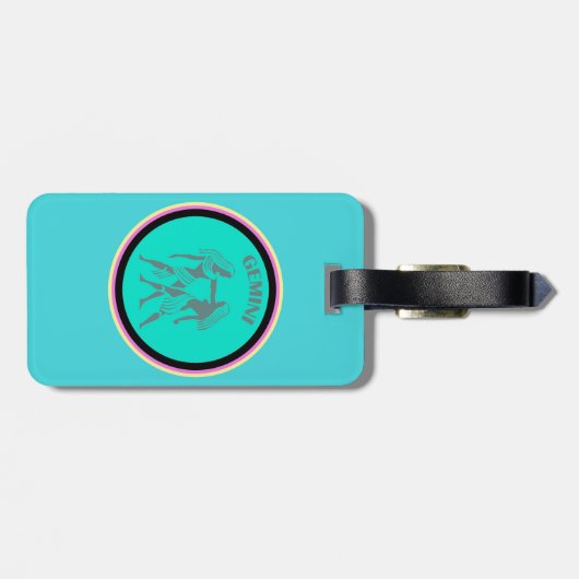 Gemini-Gepäcktag Gepäckanhänger (Rückseite horizontal)