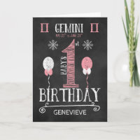 GEMINI Girl 1. Geburtstag Geboren vom 21. Mai bis
