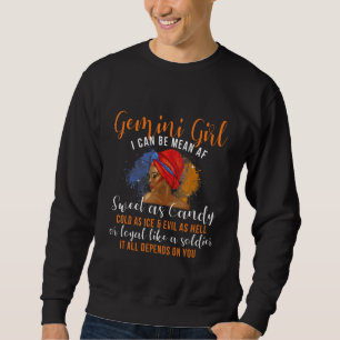 Gemini Girl Astrologie Leser Horoscope Zodiac Sig Sweatshirt