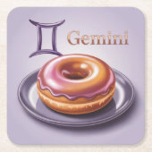 Gemini Glazed Donut Lavender Untersetzer Set (Vorderseite)