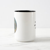 Gemini Gold und Black Watercolor Zodiac Zweifarbige Tasse (Mittel)