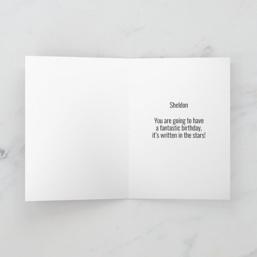 Gemini Gold Zodiakastrologie Glücklich Geburtstag Karte (Innenseite)