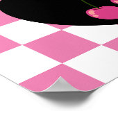 Gemini Gothic Ästhetik Scheckkreuz Art Poster (Ecke)