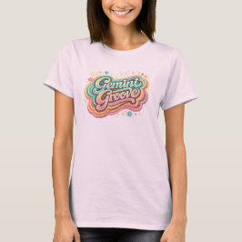 Gemini Groove | Retro-Sternzeichen-Astrologie-T-Sh T-Shirt