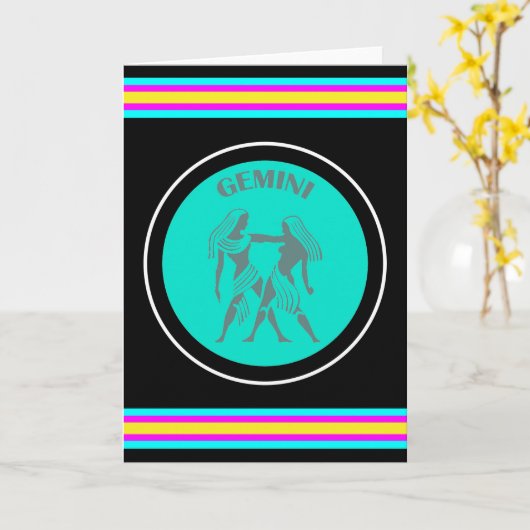 Gemini Grußkarte Karte (Gelbe Blume)