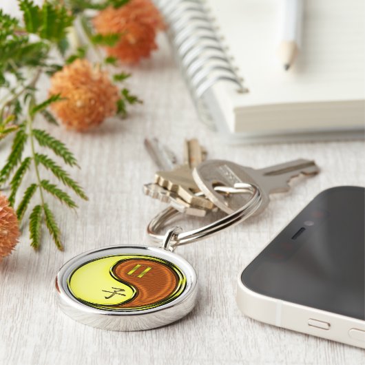 Gemini & Holz Rat Schlüsselanhänger (Seite)