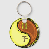 Gemini & Holz Rat Schlüsselanhänger (Rückseite)