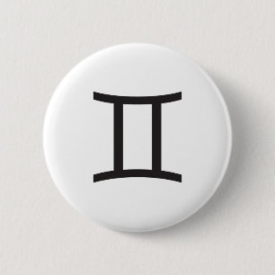 GEMINI, HOROSCOPE SYMBOL BUTTON
