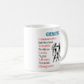 Gemini Horoscope Zodiac Sign Kaffeetasse (VorderseiteRechts)