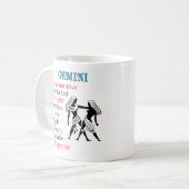 Gemini Horoscope Zodiac Sign Kaffeetasse (Vorderseite Links)