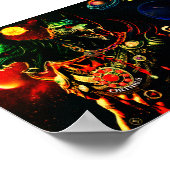 Gemini Horoskop Mythisches Kreaturenposter Poster (Ecke)