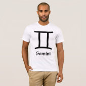 Gemini, Horoskop, Symbol, Astrologie T-Shirt (Vorne ganz)