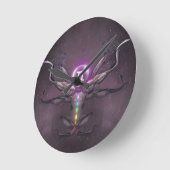 Gemini-Horoskop-Wandklemme Runde Wanduhr (Winkel)