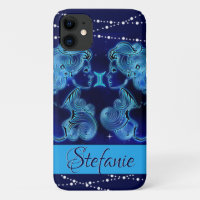 Gemini in Dark Blue