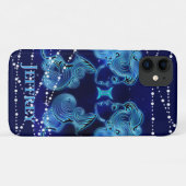 Gemini in Dark Blue II Case-Mate iPhone Hülle (Rückseite (Horizontal))