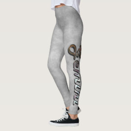 Gemini in Pearl Gemstone Leggings