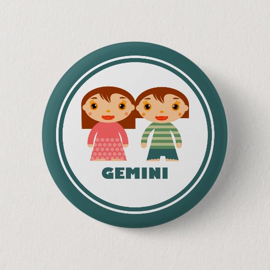 Gemini ist mein Zodiakzeichen Button (Vorderseite)