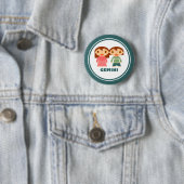 Gemini ist mein Zodiakzeichen Button (Beispiel)
