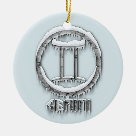 Gemini Keramik Ornament (Vorne)