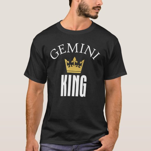 Gemini King Zodiac Sign_1 T-Shirt (Vorderseite)