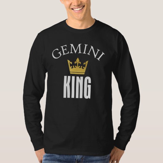 Gemini King Zodiac Sign_1 T-Shirt (Vorderseite)