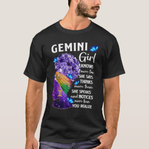 Gemini Königin Sweet as Candy Geburtstag für Schwa T-Shirt