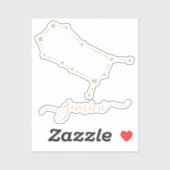 Gemini-Konstellation Aufkleber (Blatt)