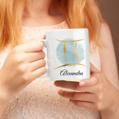 Gemini kundenspezifische Aquarellfarben - Zodiac-D Kaffeetasse