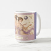 Gemini Lavendel Art Nouveau Tasse (VorderseiteRechts)