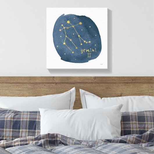Gemini Leinwanddruck (Insitu (Schlafzimmer))