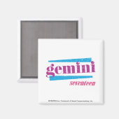 Gemini Lila Magnet (Vorderseite/Rückseite)