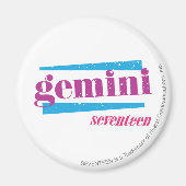Gemini Lila Magnet (Vorne)