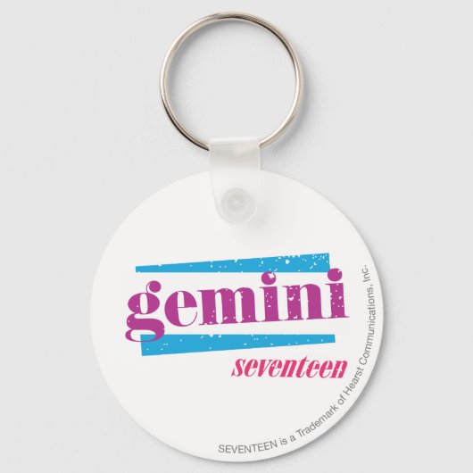 Gemini Lila Schlüsselanhänger (Vorderseite)
