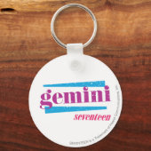 Gemini Lila Schlüsselanhänger (Vorderseite)