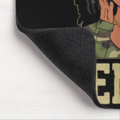 Gemini Loc'd Hair Sy Black Woman Camo Melanin Girl Mousepad (Ecke)