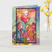 GEMINI, LOVERS TAROT ASTROLOGY ZODIAC GEBURTSTAG KARTE (Gelbe Blume)