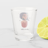 Gemini-Mädchen Schnapsglas (Rückseite)