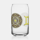 Gemini Mandala Dosenglas (Vorderseite)