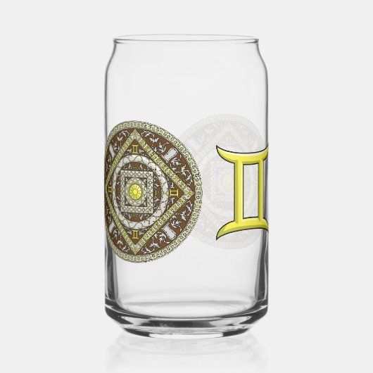 Gemini Mandala Dosenglas (Rückseite)