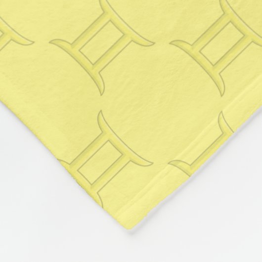 Gemini Mandala Fleece Blanket (Ecke)