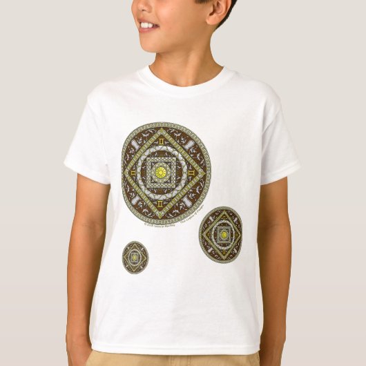 Gemini Mandala Kid's and Baby Light Shirt (Vorderseite)